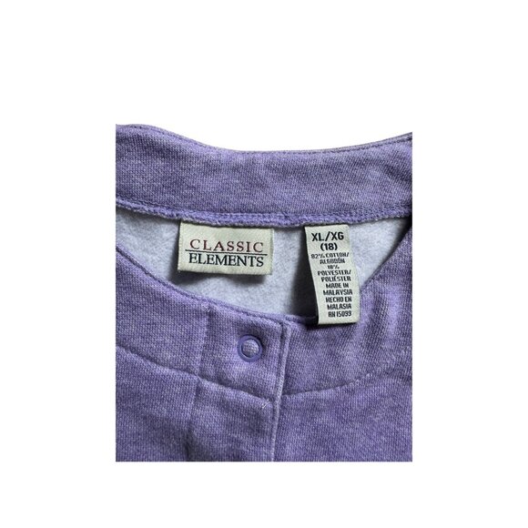 Vintage Classic Elements XL Violet Cardigan Sweater Long Sleeve Button-Up - Picture 3 of 7